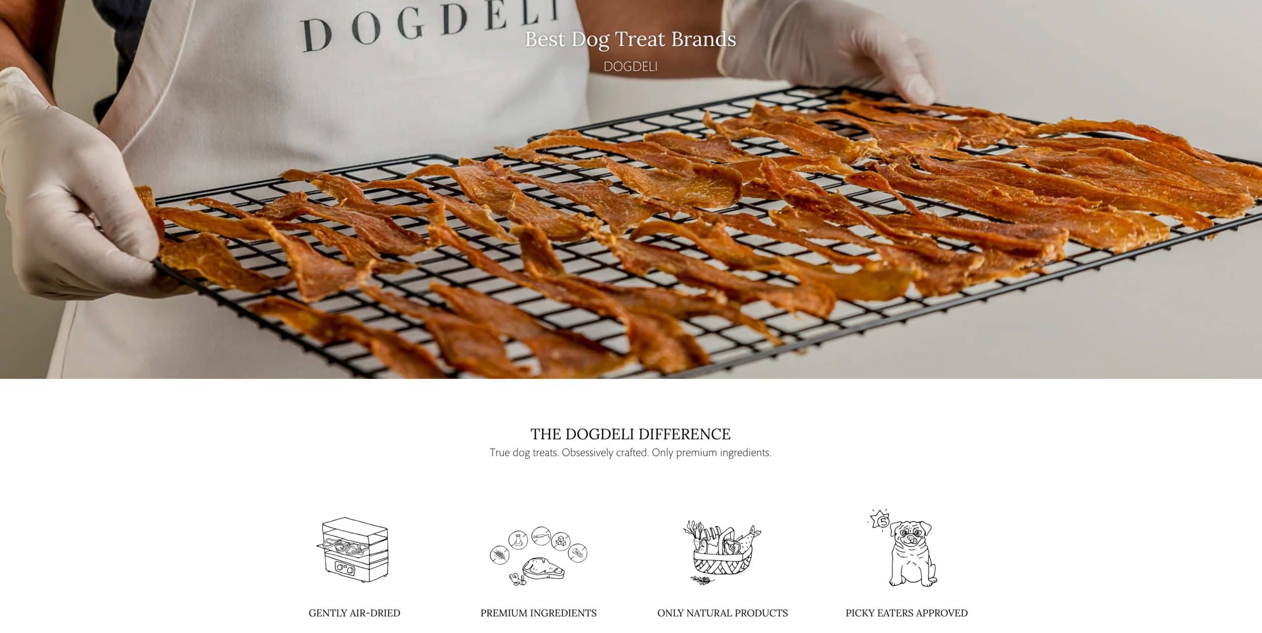 Tablet responsive mockups of DogDeli product