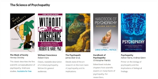 Responsive Tablet mockup of psychopathy is resources