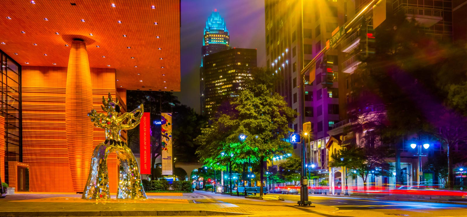 Charlotte street at night