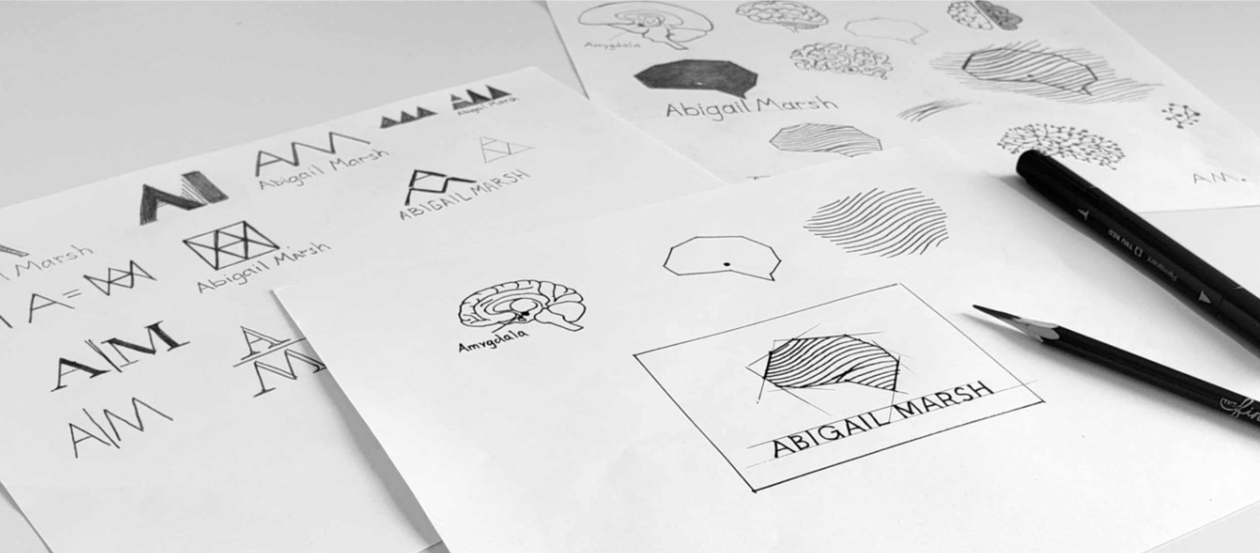 Abigail Marsh logo sketches