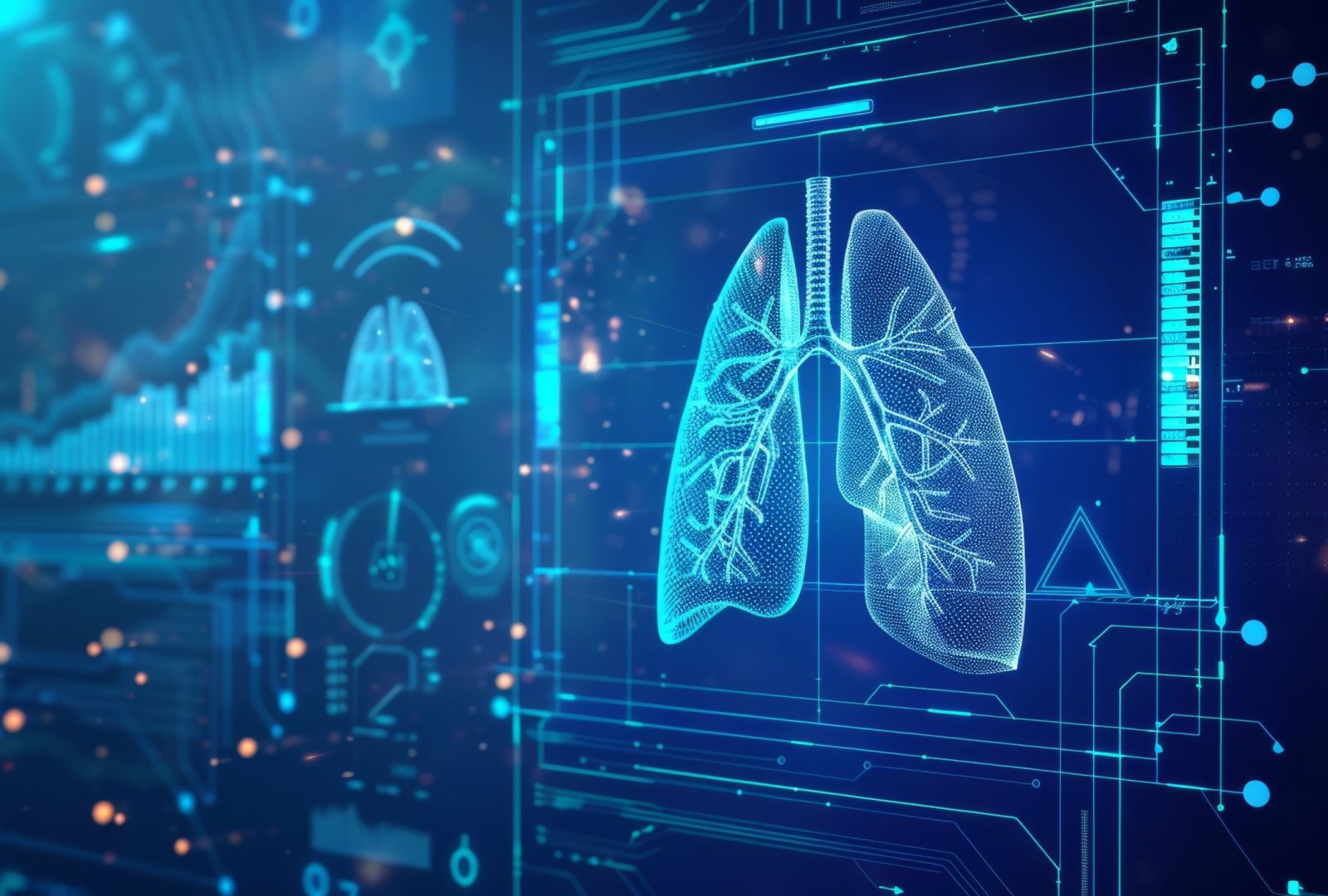 Futuristic AI lung