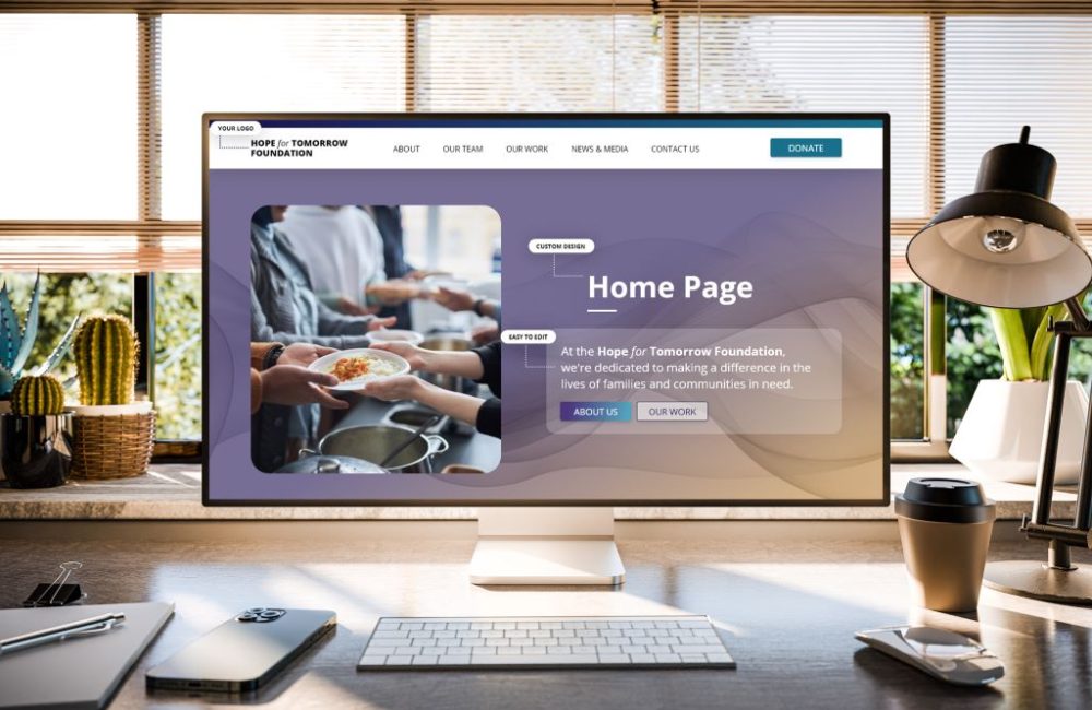 Homepage Mockup Nonprofit